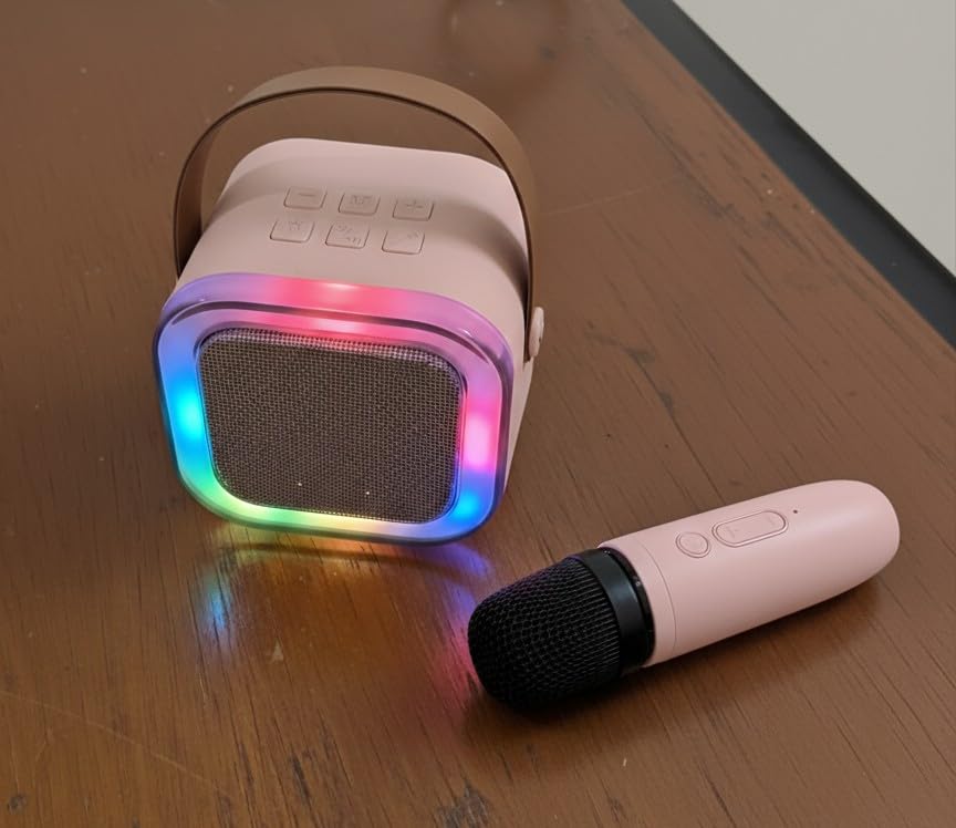 Rechargeable Karaoke Mic with Speaker for Kids