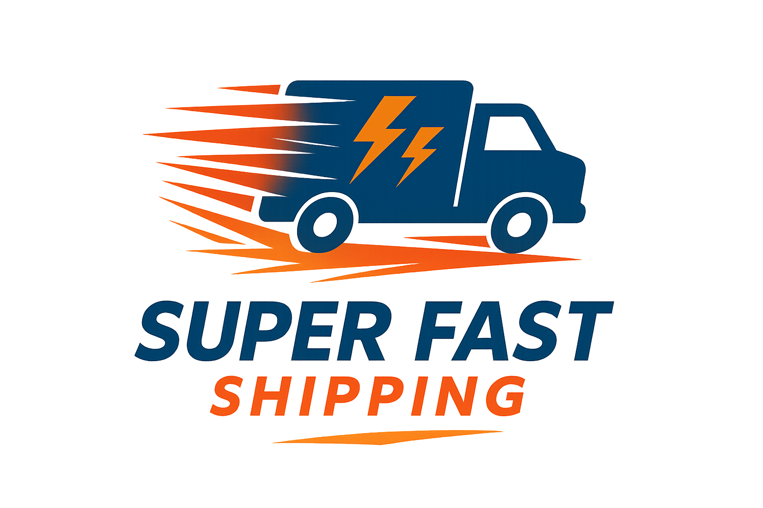 logo for super fast shipping