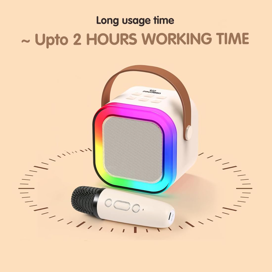 Rechargeable Karaoke Mic with Speaker for Kids